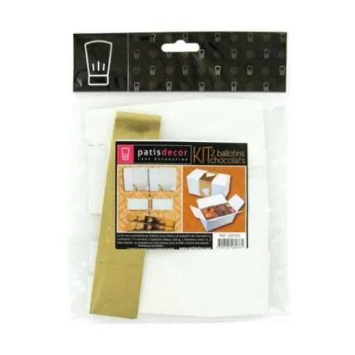 Kit Ballotin blanc / or (x 2)