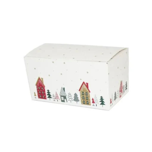 Kit ballotin blanc Village de Noël
