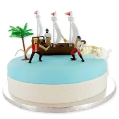 Kit décor gâteau bateau de pirates