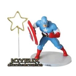 Kit décor gâteau Captain America