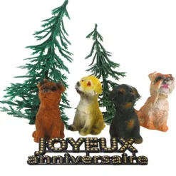 Kit décor Gâteau Chiens