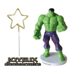 Kit décor gâteau Hulk