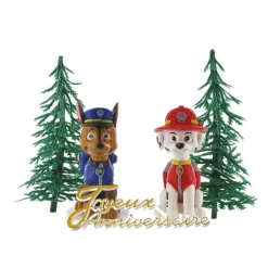 Kit décor gâteau Pat' Patrouille