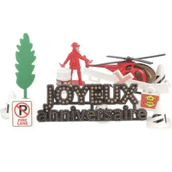 Kit décor Gâteau Pompiers