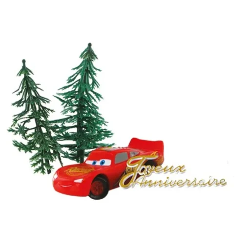 Kit décor gâteau voiture de course