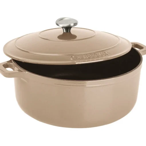 Le Chasseur cocotte ronde avec couvercle ""marron glacé"" 14 cm