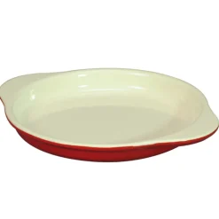 Le Chasseur plat à oeufs rond rouge 16 cm