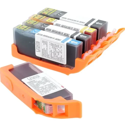 Lot de 5 cartouches d'encre alimentaire pour imprimantes MG5750/MG5751/TS5050