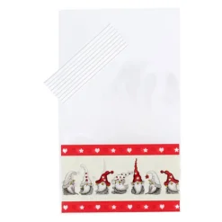 Lot sachets motif lutins + liens - 14 x 23 cm (x10)