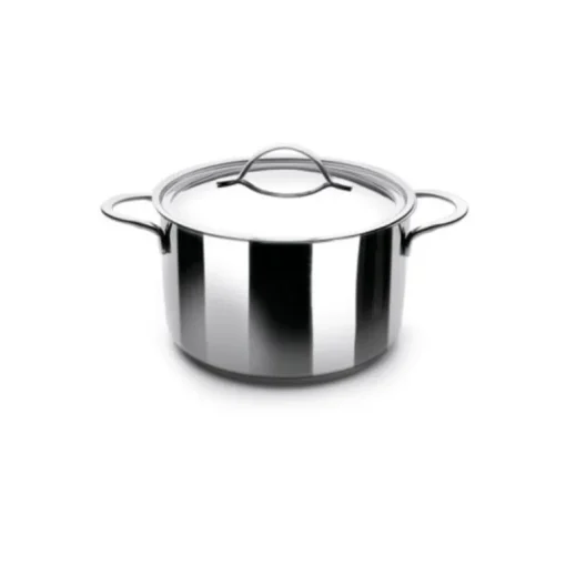 Marmite inox avec couvercle