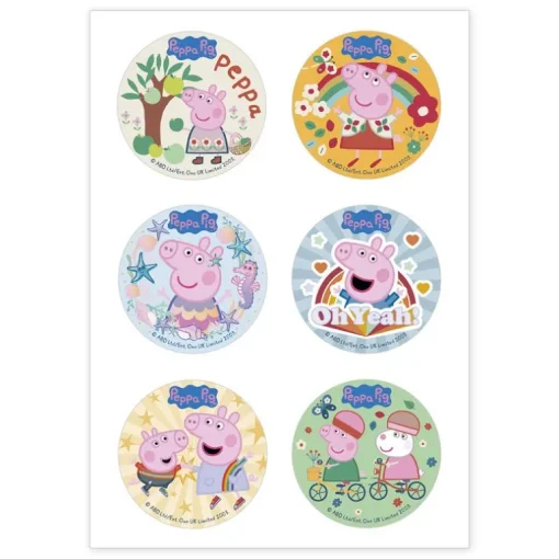 Mini disques azyme Peppa Pig (x6)