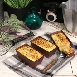 Mini-moules à cake jetables (x4)