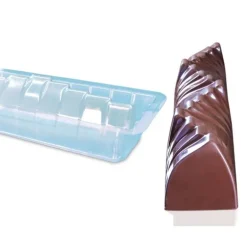 Moule à bûche vague en PVC (x 12)