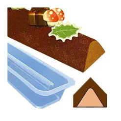 Moule à bûchette triangle en PVC (x 12)