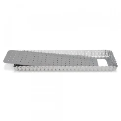Moule à tarte rectangulaire antiadhésif perforé avec fond amovible