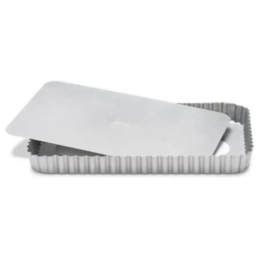 Moule à tarte rectangulaire antiadhésif avec fond amovible