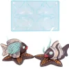 Moule chocolat 2 poissons tropicaux