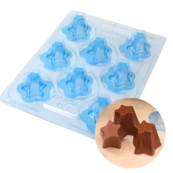 Moule chocolat en 3 parties 8 coupes étoile