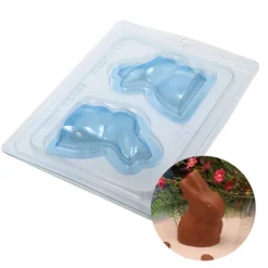 Moule chocolat en 3 parties petit lapin 3D