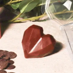 Moule chocolat en 3 parties coeurs origami