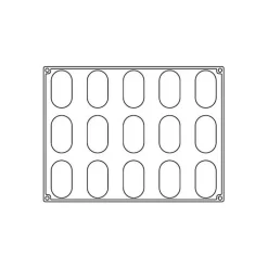 Moule en silicone Delish 15 empreintes Pavoni Italia