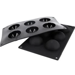 Moule silicone 6 demi-sphères Ø 6 cm