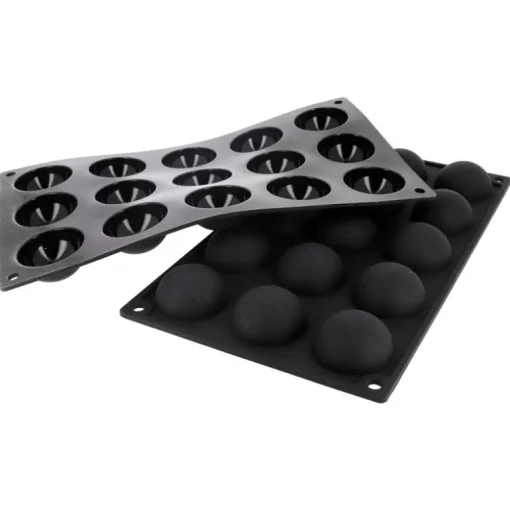 Moule silicone 15 demi-sphères Ø 4,5 cm