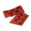 Moule silicone 5 grands muffins Ø81 mm