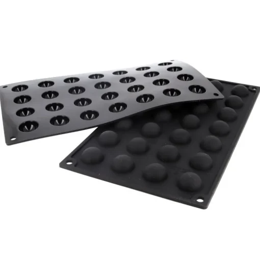 Moule silicone 28 mini demi-sphères 2,5 cm