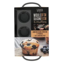 Moule silicone 6 muffins Ø 7 cm
