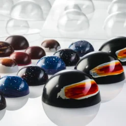 Moules chocolat demi sphères assortis (x6)