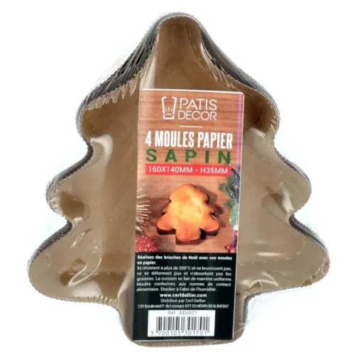 Moules de cuisson sapin (x4)