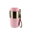 Mug isotherme rose et or - 450 ml