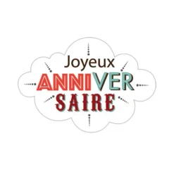 Nuages azyme Joyeux Anniversaire (x32)