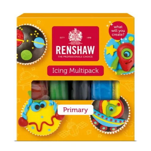 Pack pâte à sucre Couleurs Primaires 5 x 100 g