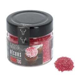Paillettes alimentaires rouges
