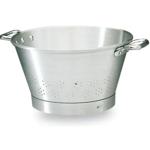 Passoire en aluminium conique fond cerclé 60 cm