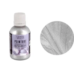 Peinture alimentaire argentée 63 g