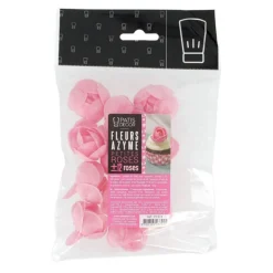 Petites roses roses en azyme x12