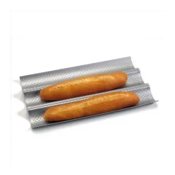 Plaque à baguettes antiadhésive perforée 3 baguettes