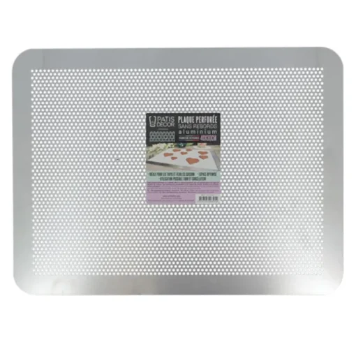 Plaque pâtisserie plate perforée alu 40 x 30 cm