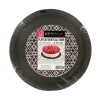 Plateau dentelle rond noir
