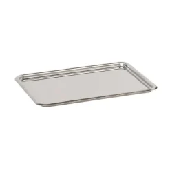 Plateau pâtissier inox bords ronds 31 cm