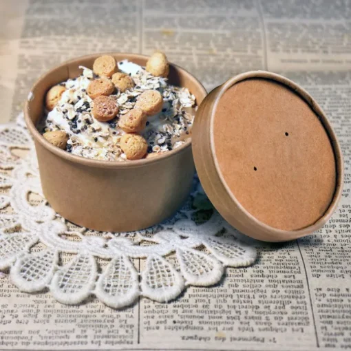 Pot à glace 125 ml avec couvercle (x 8)