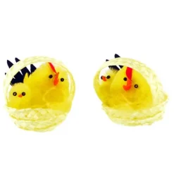 Poussins chenille plume noire (x12)