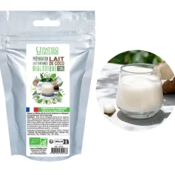 Préparation instantanée pour lait de coco biologique 120 g - DDM 08/24