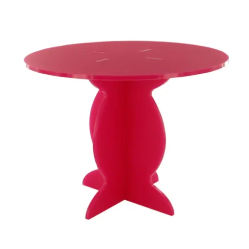 Présentoir Guéridon Fuchsia Ø 21 cm H 16 cm