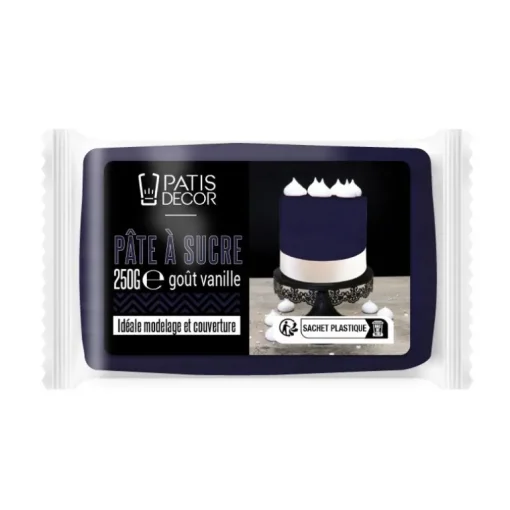Pâte à sucre bleu marine 250 g
