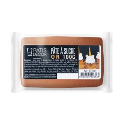 Pâte à sucre or 100 g - DDM 03/25