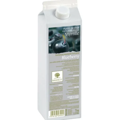 Purée de myrtilles Ravifruit 1 kg